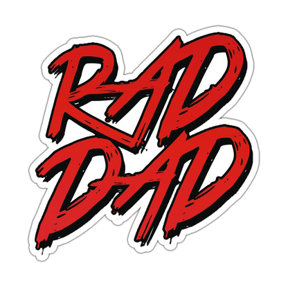 Rad Dad Die Cut-plakker (4150)