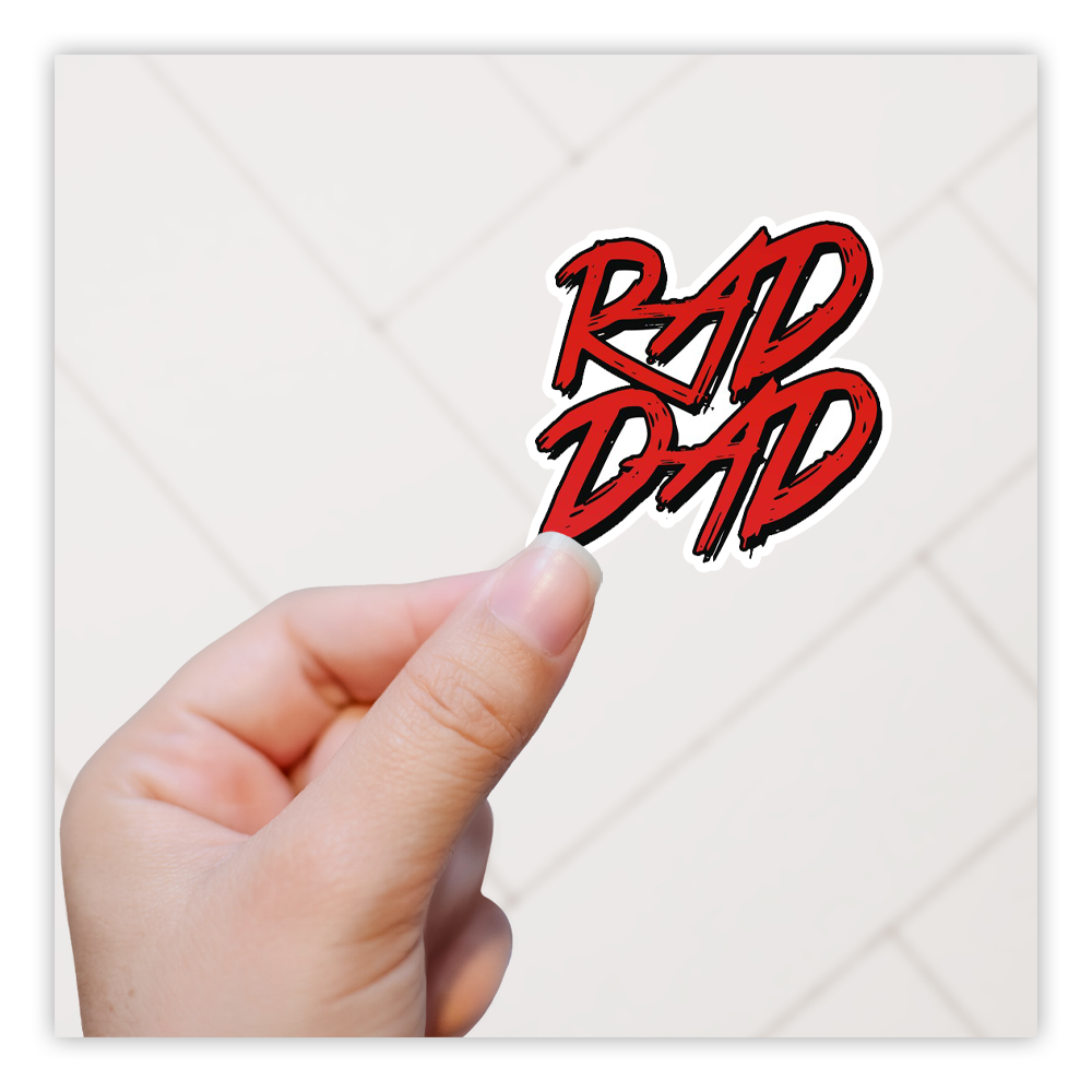 Rad Dad Die Cut-plakker (4150)