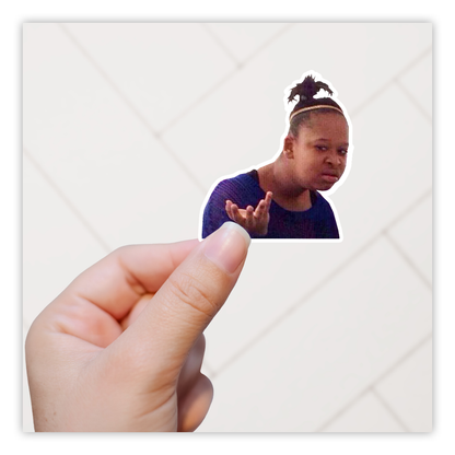 Duh Girl Meme Die Cut Sticker (4168)