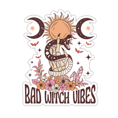 Boho Bad Witch Vibes Die Cut Sticker (4204)