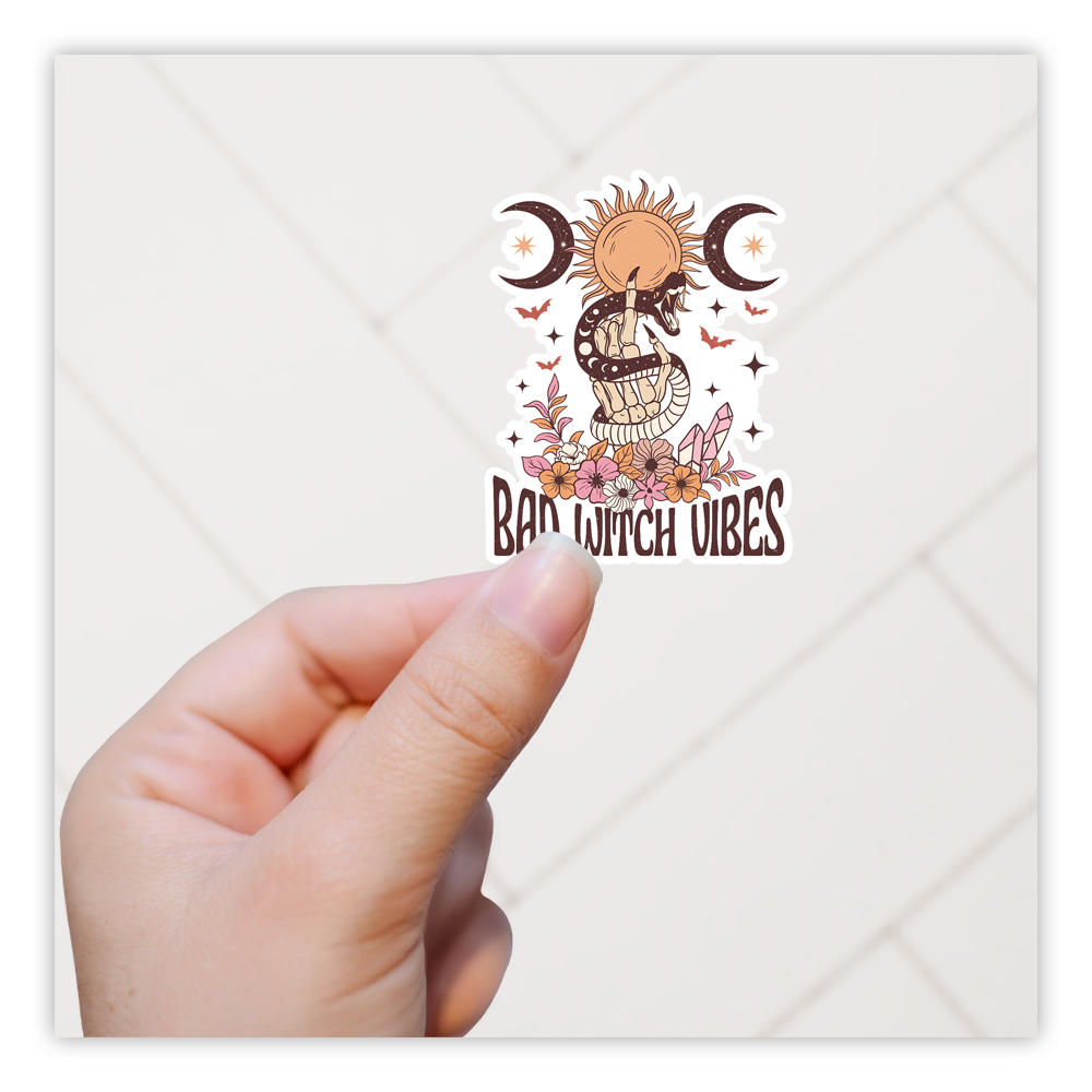 Boho Bad Witch Vibes Die Cut Sticker (4204)