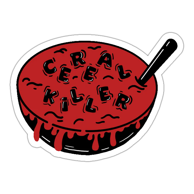 Cereal Killer Bowl Die Cut Sticker (4237)