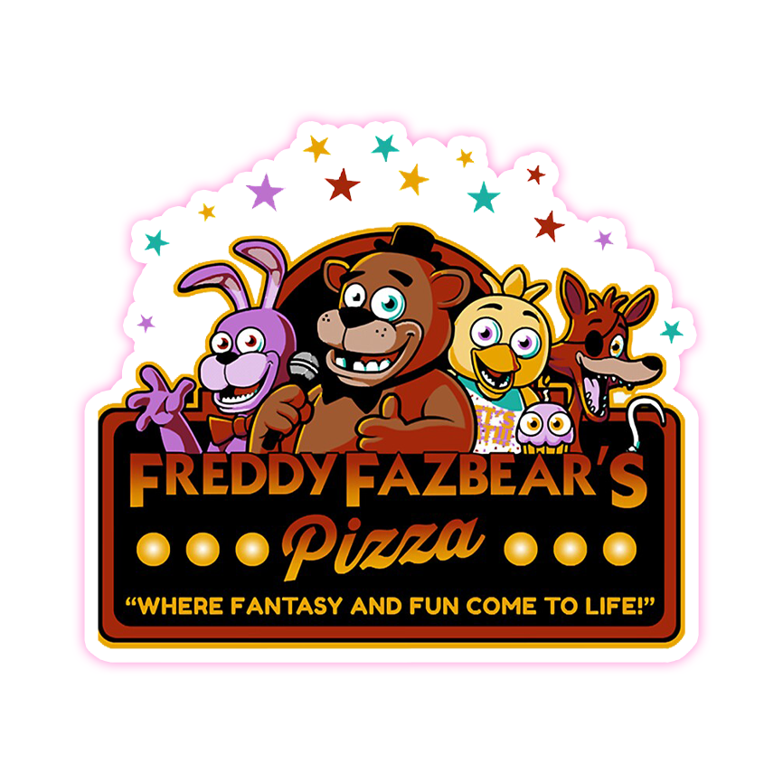 Five Nights At Freddys FNAF Die Cut Sticker (4256)