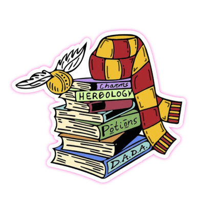 Harry Potter Gryffindor Books Golden Snitch Die Cut Sticker (433)