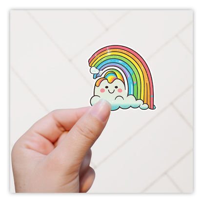 Cute Cloud and Rainbow Die Cut Sticker (4331)