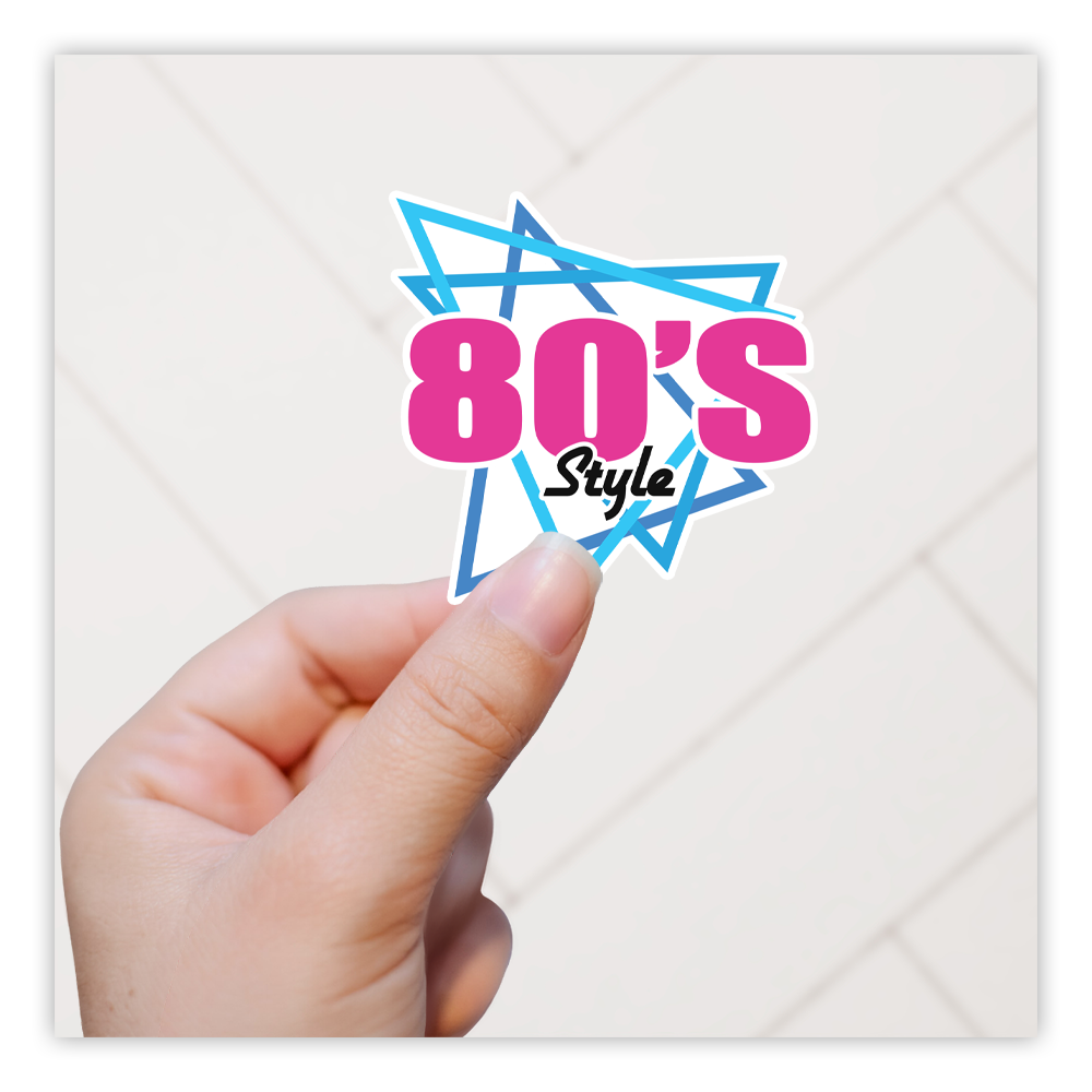 80's Styl Die Cut Sticker (4333)