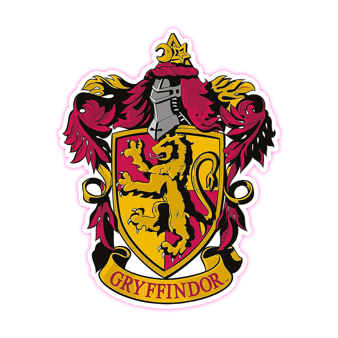 Harry Potter House Gryffindor Shield Die Cut Sticker (434)