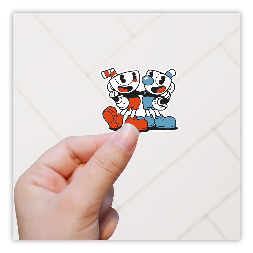 Cuphead and Mugman Die Cut Sticker (4340)