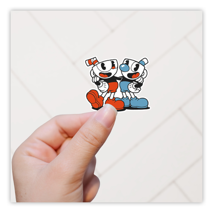 Cuphead and Mugman Die Cut Sticker (4340)
