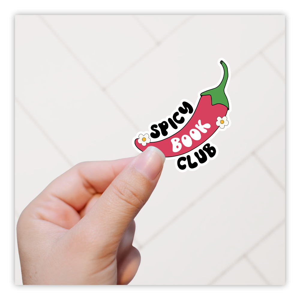Spicy Book Club Hot Pepper Die Cut Sticker (4343)