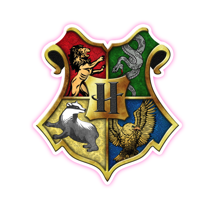 Harry Potter Houses Shield Die Cut Sticker (435)