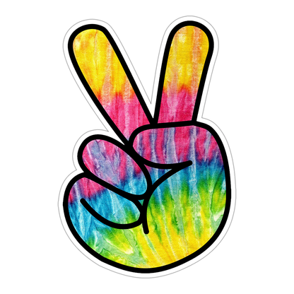 Tie Dye Peace Die Cut Sticker (4354)