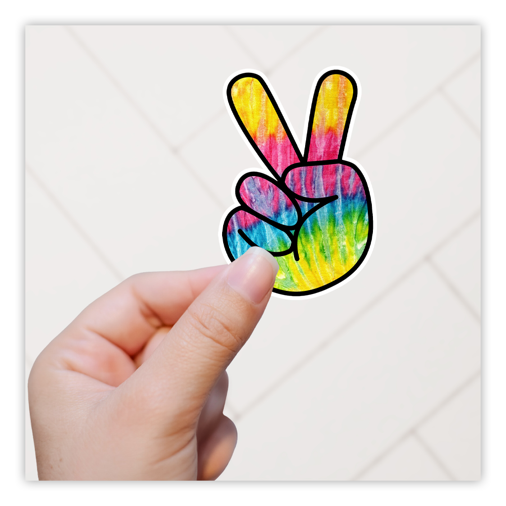 Tie Dye Peace Die Cut Sticker (4354)