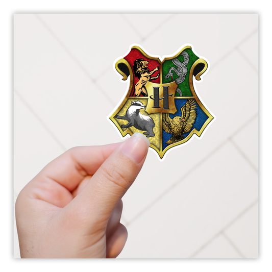 Harry Potter Houses Shield Die Cut Sticker (435)