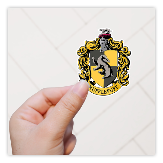 Harry Potter House Hufflepuff Shield Die Cut Sticker (436)