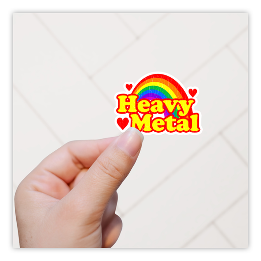 Heavy Metal Rainbow Die Cut Sticker (440)