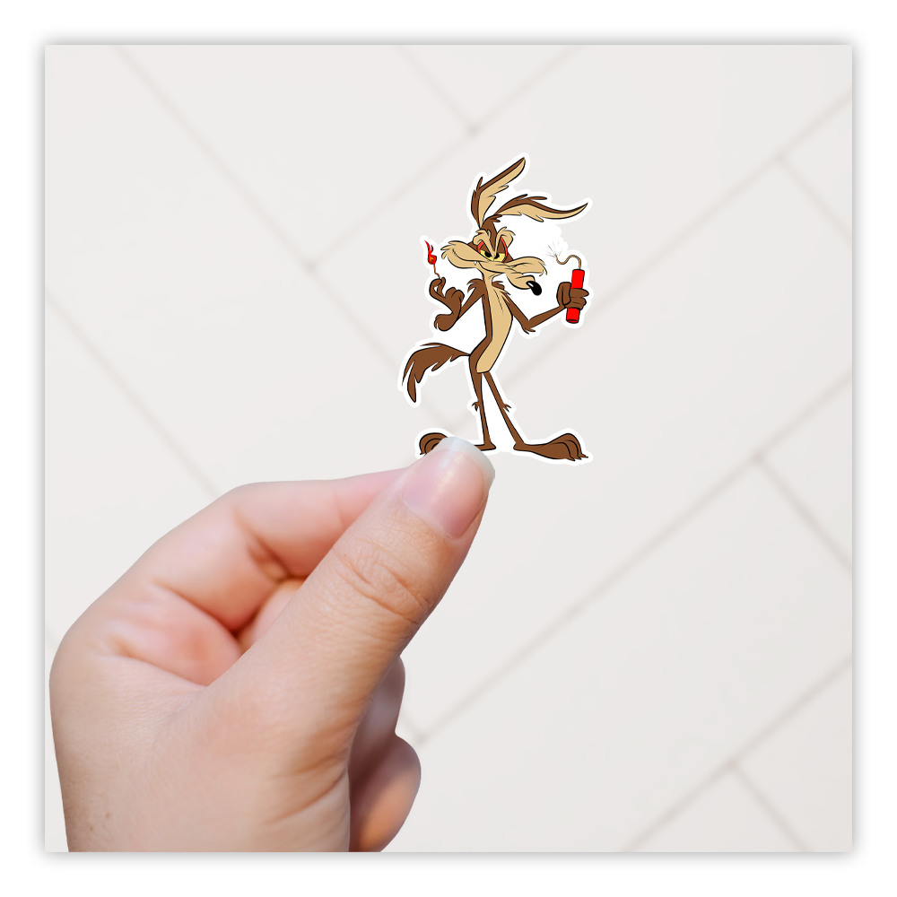 Wile E Coyote Dynamite Loony Tunes Die Cut Sticker (4446)
