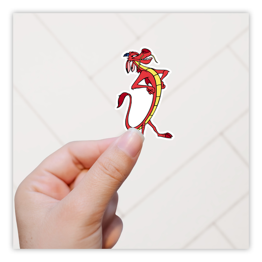 Mulan Mushu Die Cut Sticker (4478)