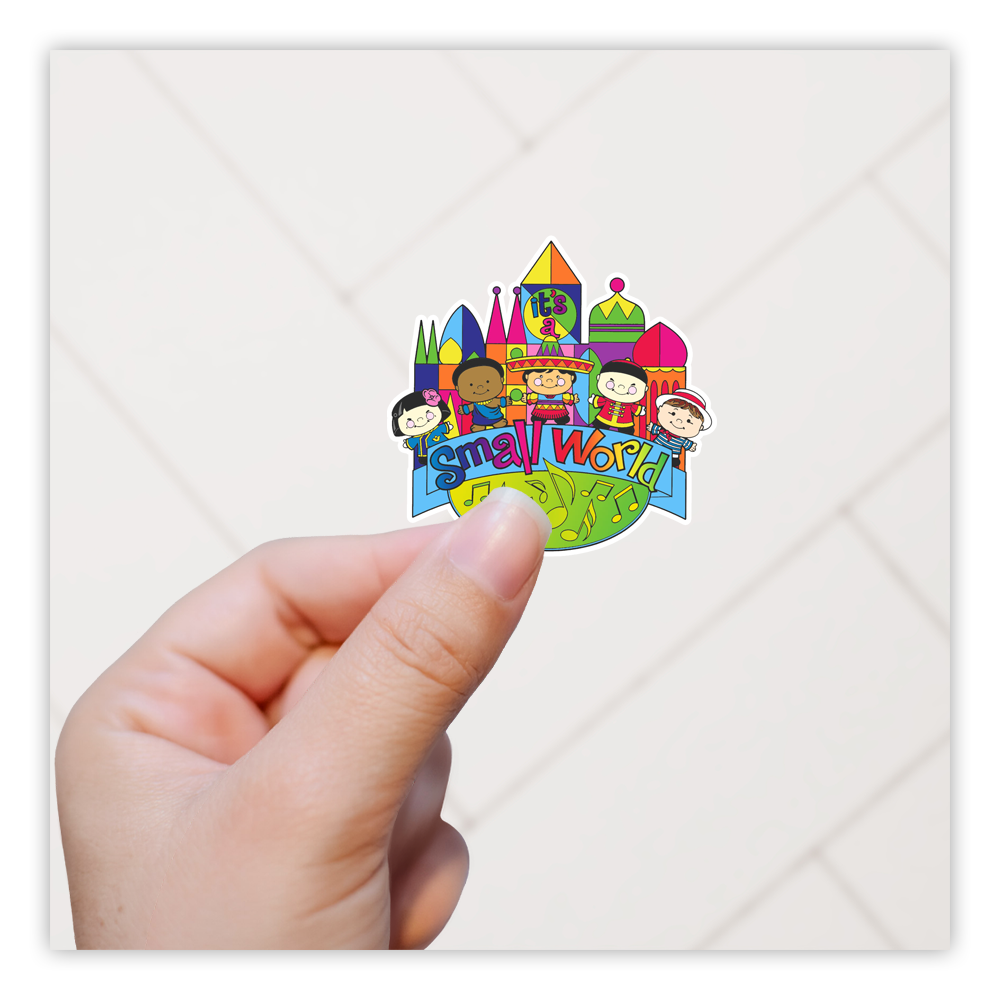 it's a small world Children Die Cut Sticker (447)