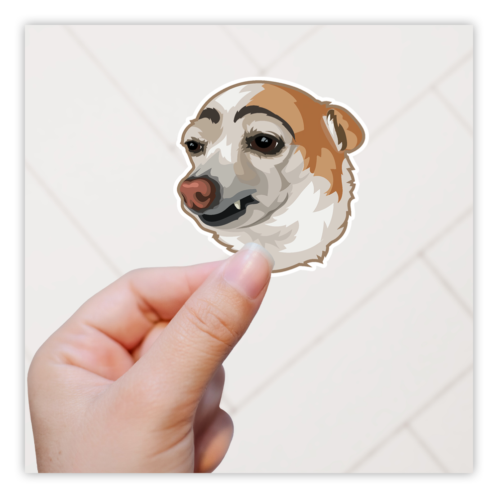 Slay Chihuahua Eyebrows Die Cut Sticker (4559)