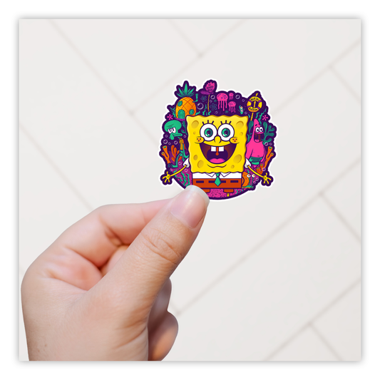 SpongeBob SquarePants Vibrant Icons Die Cut Sticker (4592)