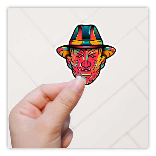 Freddy Krueger Pop Art Die Cut Sticker (459)