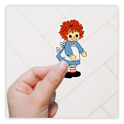 Raggedy Ann Die Cut Sticker (4621)