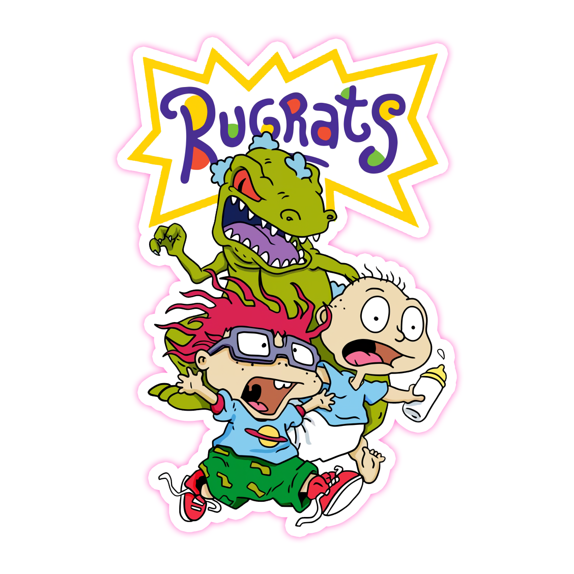 Rugrats Reptar Chuckie Tommy Die Cut Sticker (4650)