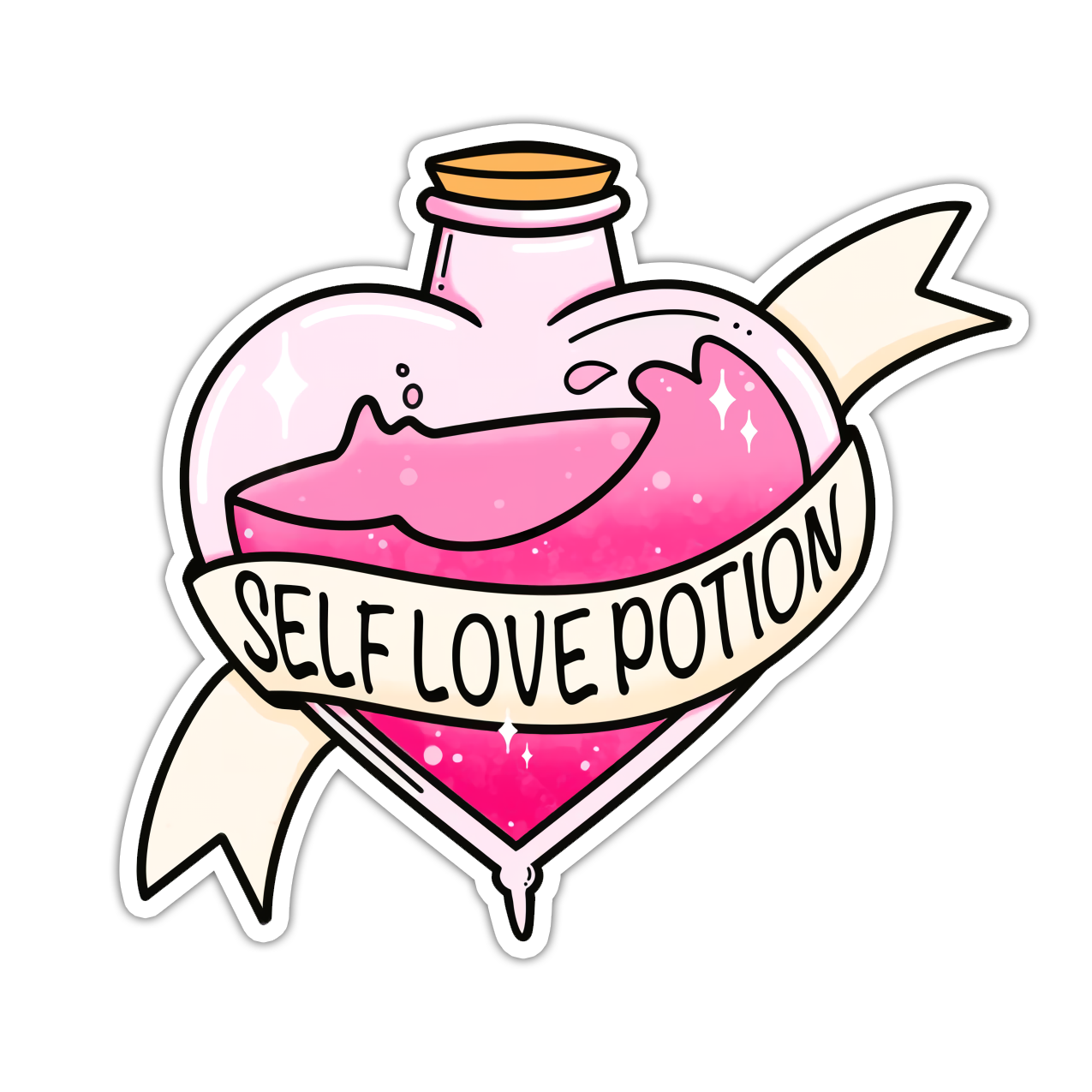 Self Love Potion Die Cut Sticker (4661)