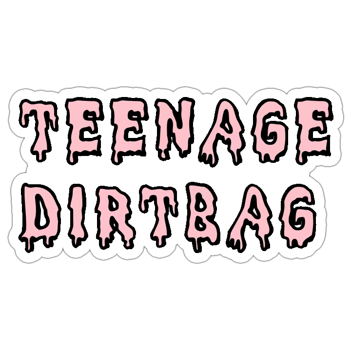 Teenage Dirtbag Die Cut Sticker (4696)