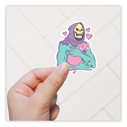 Girly Skeletor met Cat Die Cut-plakker (4699)