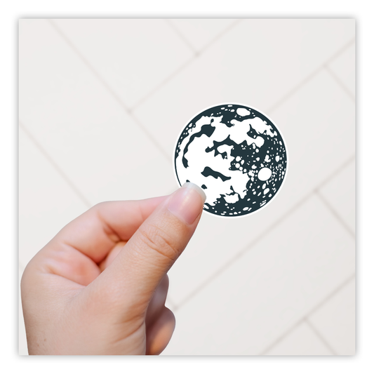 Full Moon Die Cut Sticker (46)