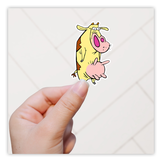 Cow and Chicken Die Cut Sticker (4713)