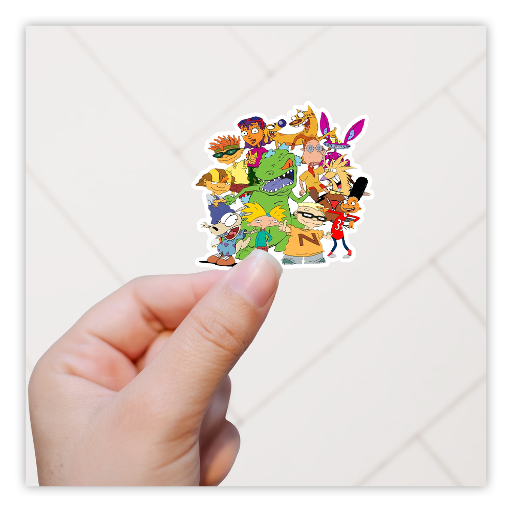 Characters from Nickelodeon Cartoons Die Cut Sticker (4726)