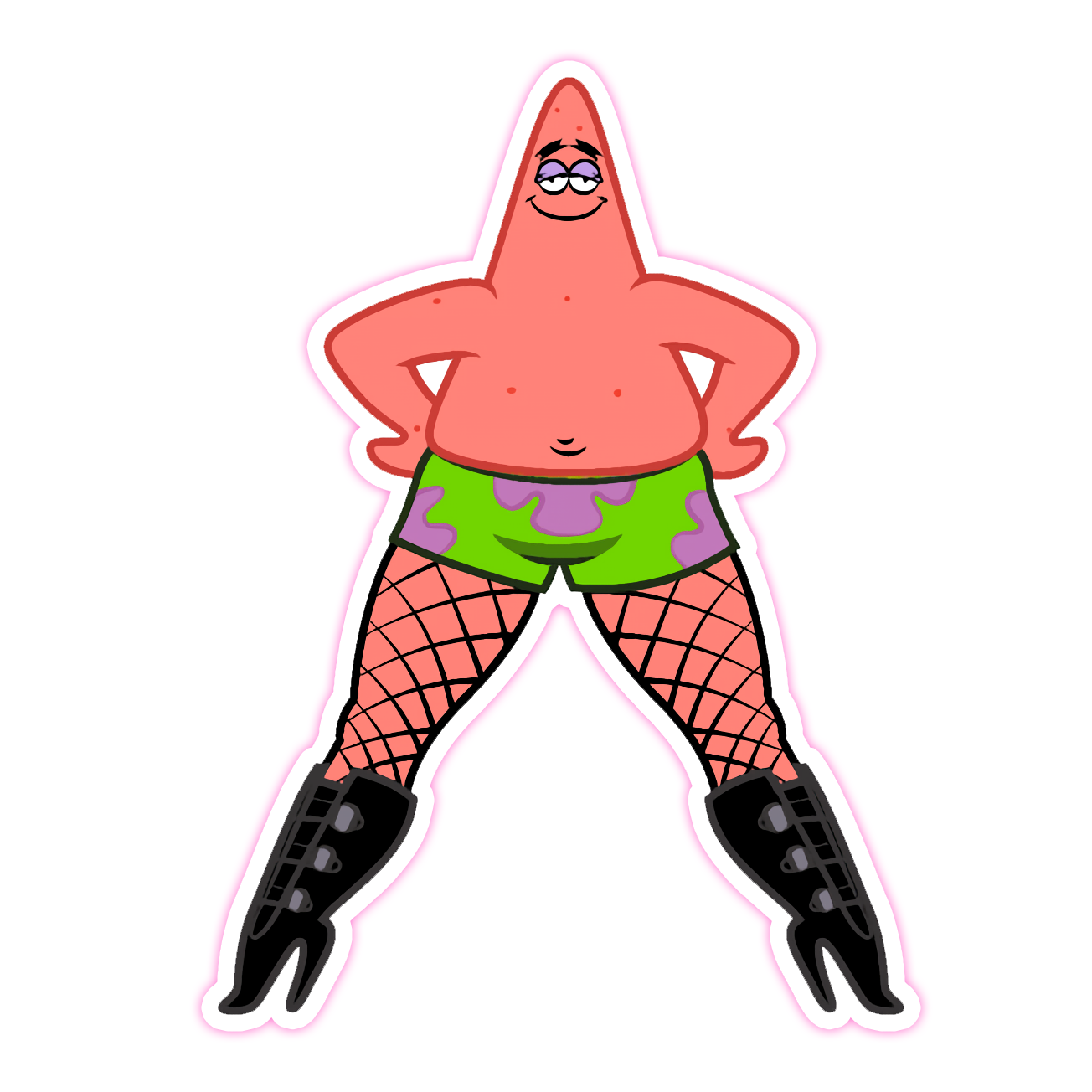 SpongeBob SquarePants Sexy Patrick Starfish Die Cut-plakker (4727)