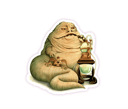 Jabba The Hutt Salacious Crumb Star Wars Return of the Jedi Die Cut Sticker (473)