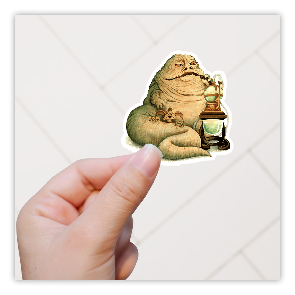 Jabba The Hutt Salacious Crumb Star Wars Return of the Jedi Die Cut Sticker (473)