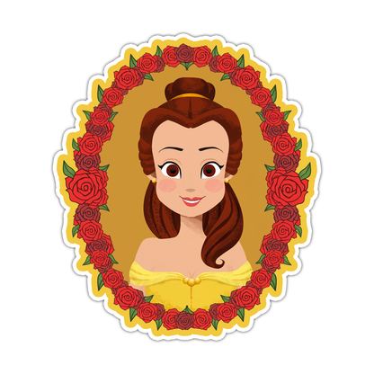 Disney Princess Cameo Belle Beauty and The Beast Die Cut Sticker (4784)