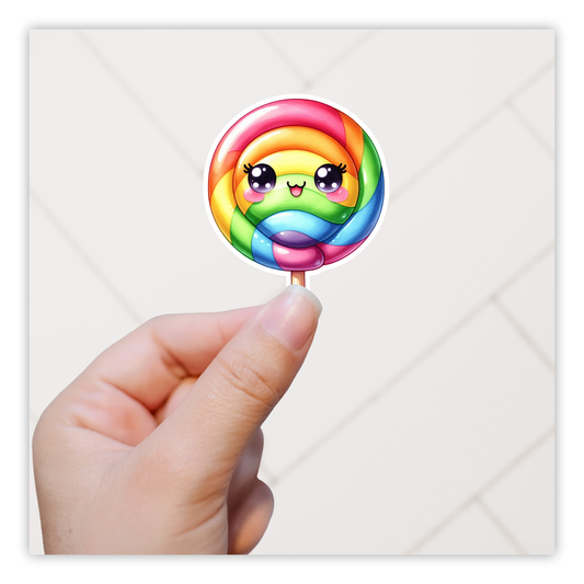 Kawaii Lollipop Die Cut Sticker (4866)