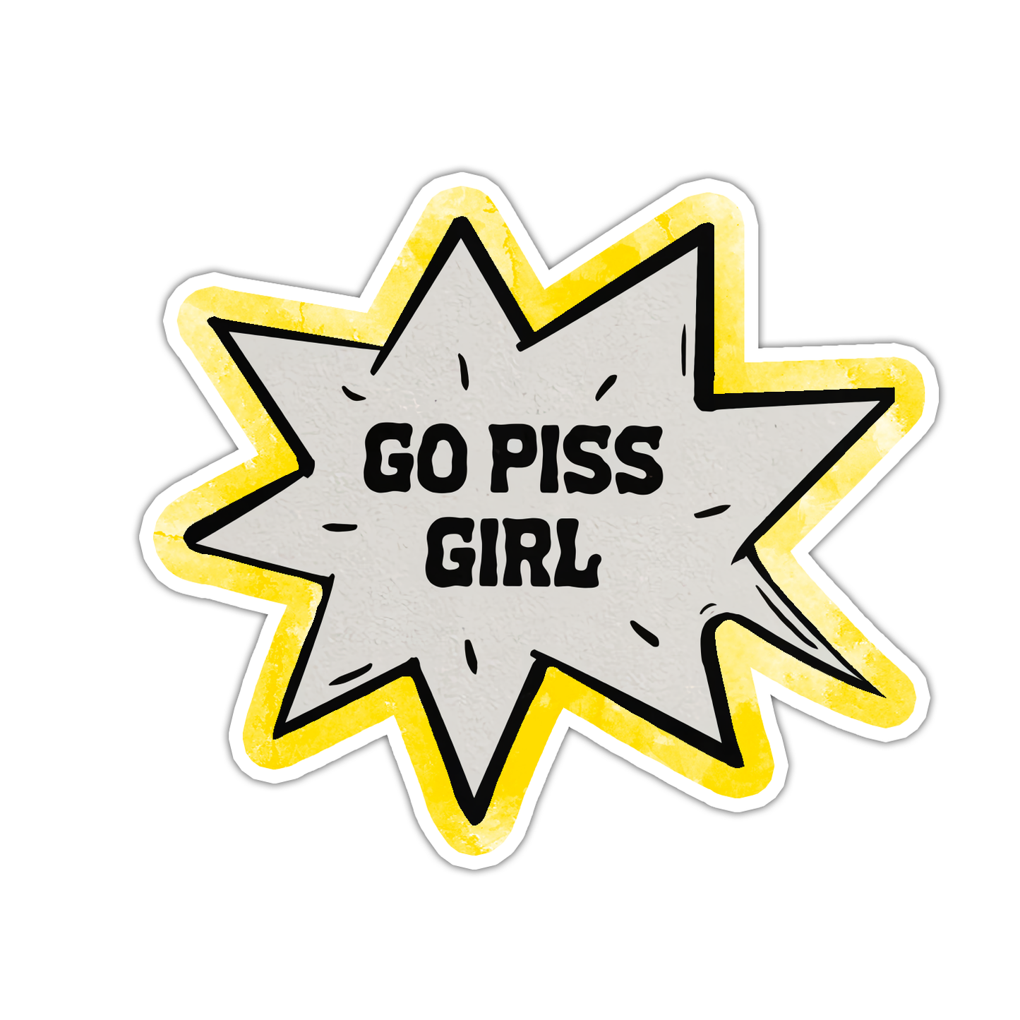 Go Piss Girl Die Cut Sticker (4871)