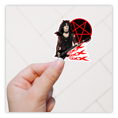 Nikki Sixx Motley Crue  Die Cut Sticker (4881)