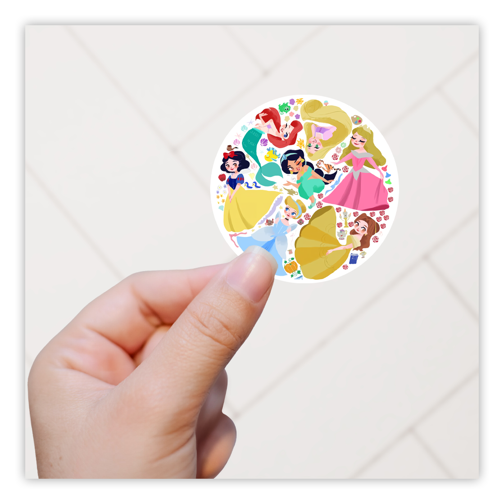 Disney Princess Die Cut Sticker (4883)