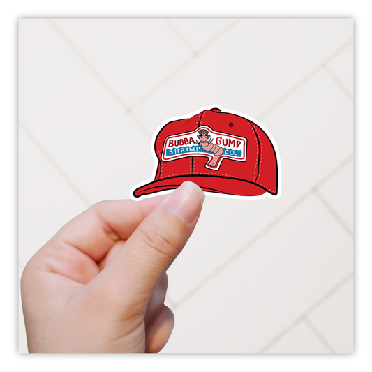 Forest Gump Bubba Gump Hat Die Cut Sticker (4886)