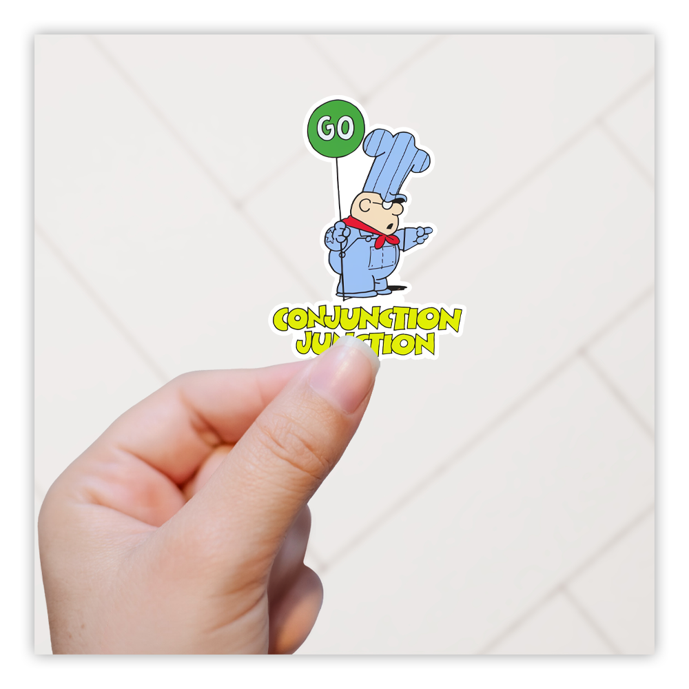 Schoolhouse Rock Conjunction Junction Die Cut Sticker (4889)