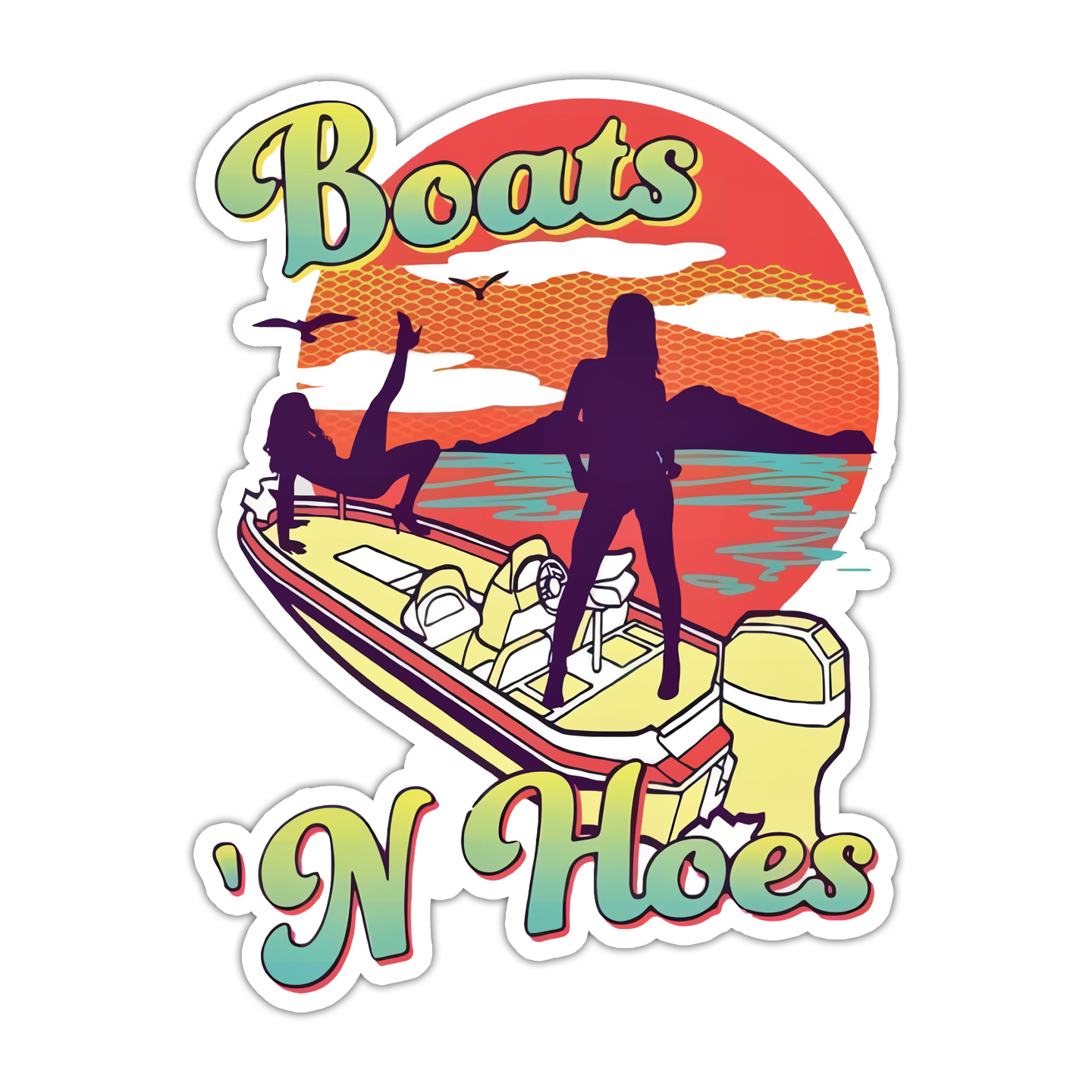 Stiefbroers Boats 'N Hoes Die Cut Sticker (4892)