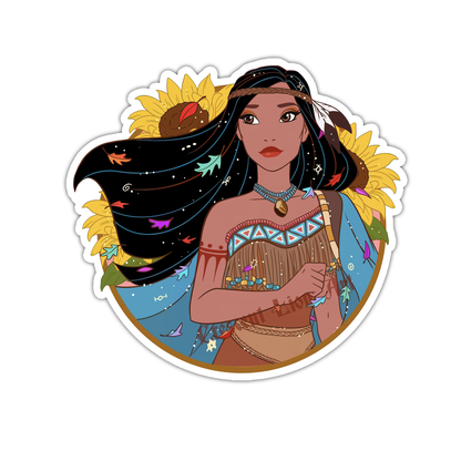 Disney Princess Pocahontas Die Cut Sticker (4893)