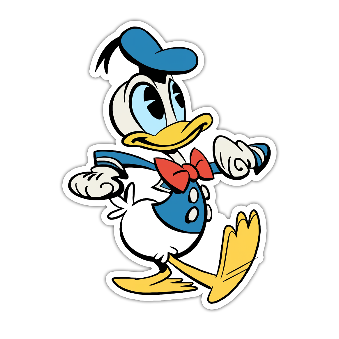 Donald Duck Die Cut-plakker (4894)