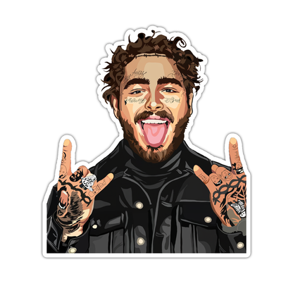 Post Malone Die Cut Sticker (4896)