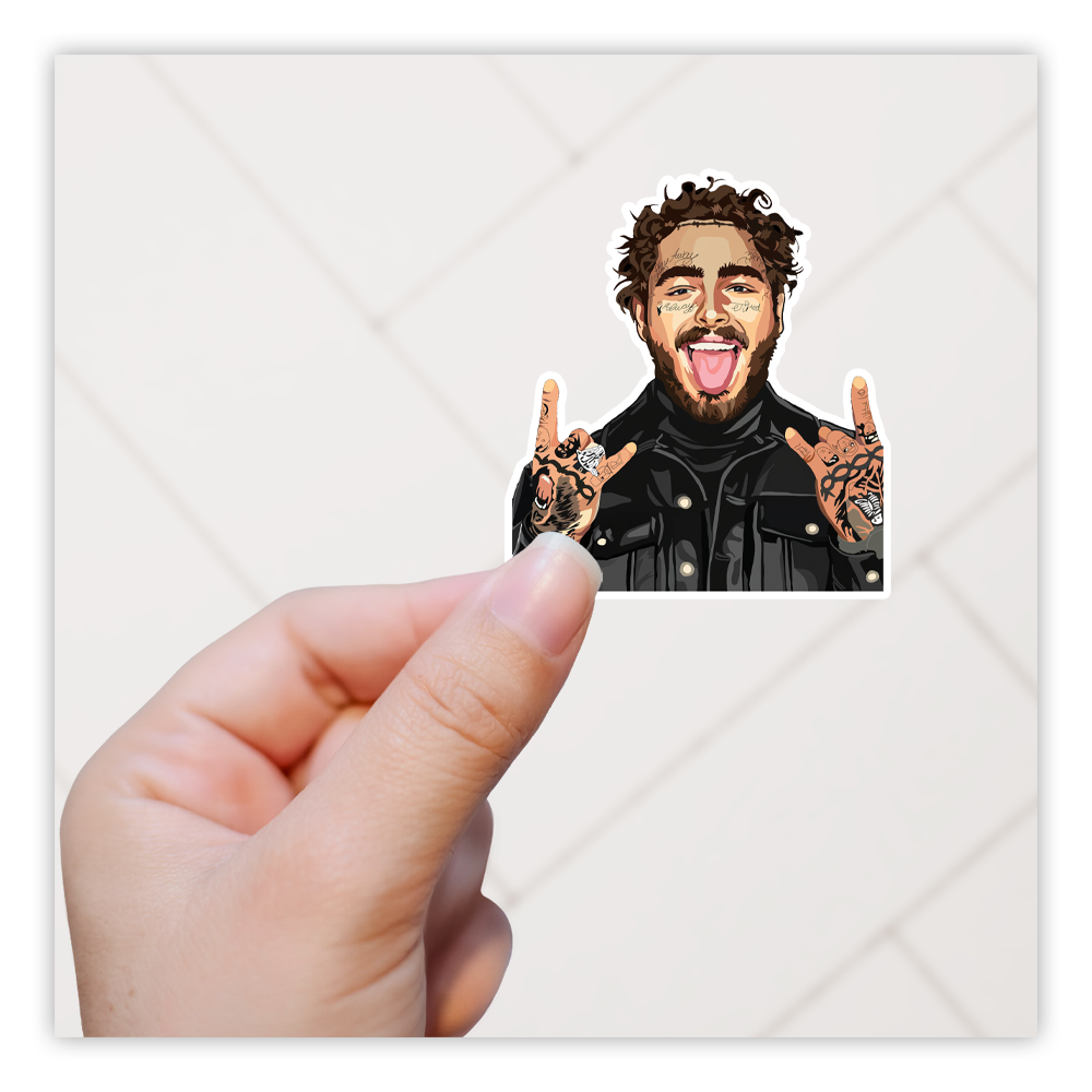 Post Malone Die Cut Sticker (4896)