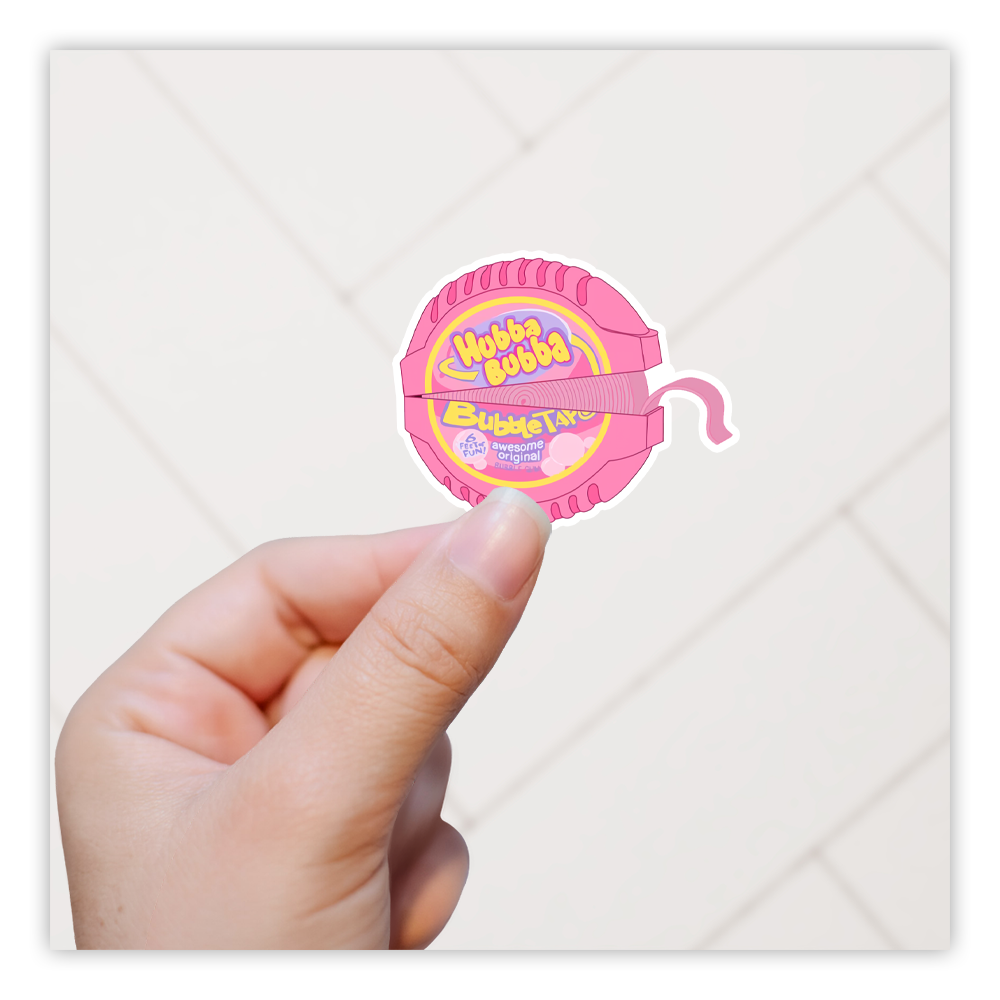 Hubba Bubba Bubble Tape Die Cut Sticker (4909)